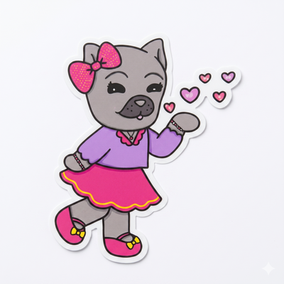 Lola and Friends Individual Character stickers- Adorable Cartoon Characters for Kids Perfect for Personalization and Crafting Projects
