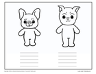 Lola and Friends Character Practice Pages