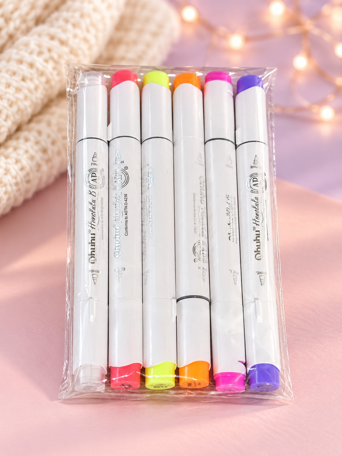 Ohuhu Fluorescent Pack Markers