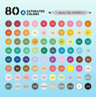 OROS 80 Alcohol Markers Colors Paint Markers Dual Tip