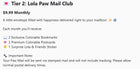 Lola Paw Club - Subscription Tiers