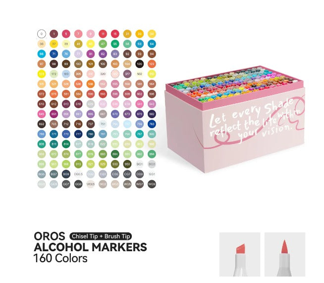 Arrtx OROS 160 Alcohol Markers Dual Tip Paint Markers